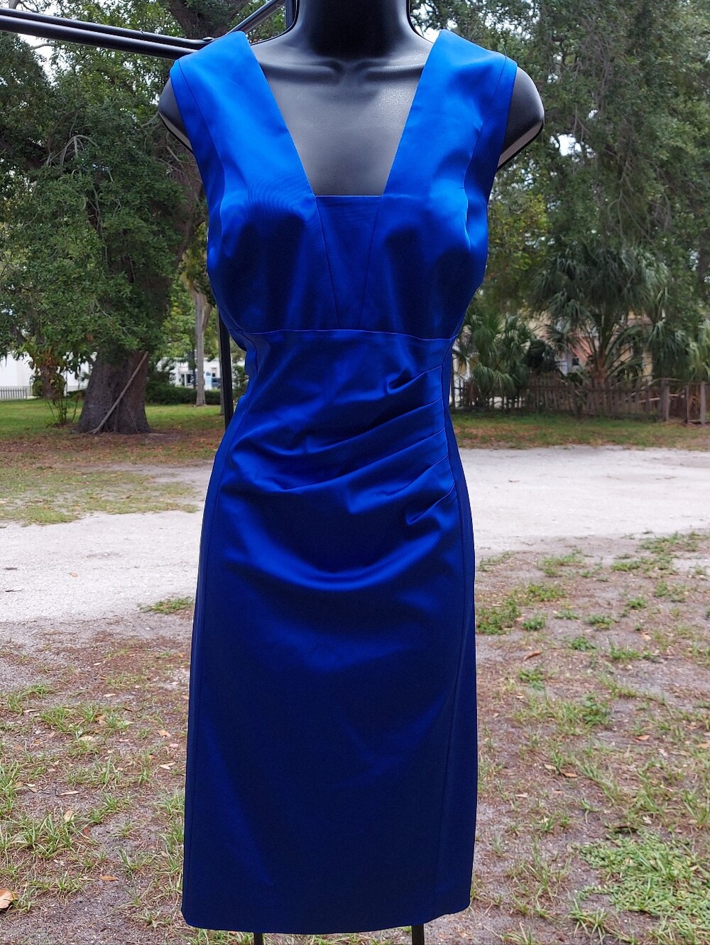 Lauren Ralph Lauren blue evening sheath dress, size 16   L